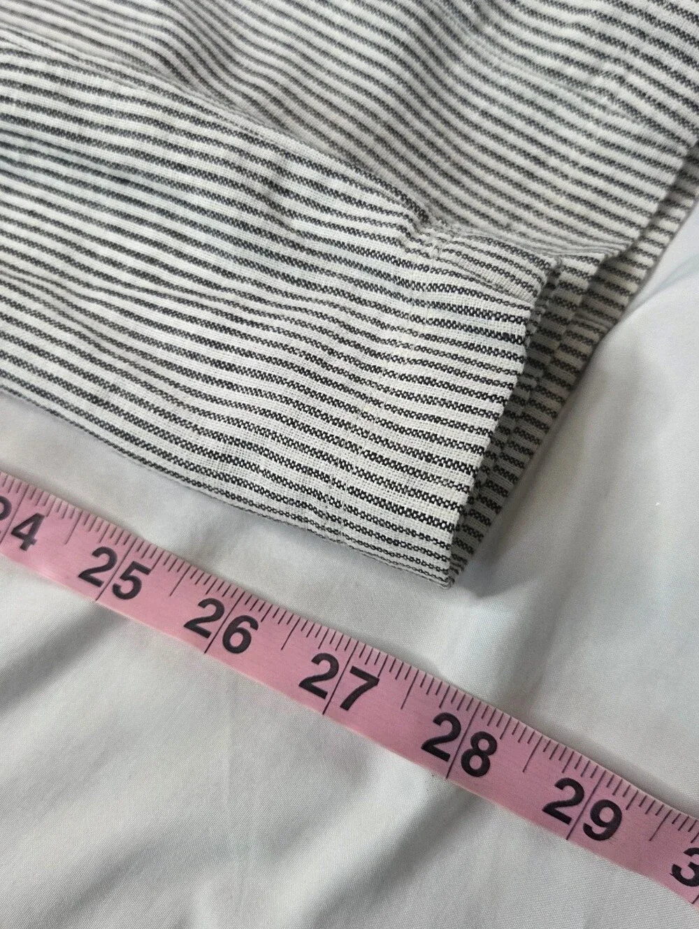 J. Crew Women's Gray Pinstripe Wide-Leg Drawstring Pants